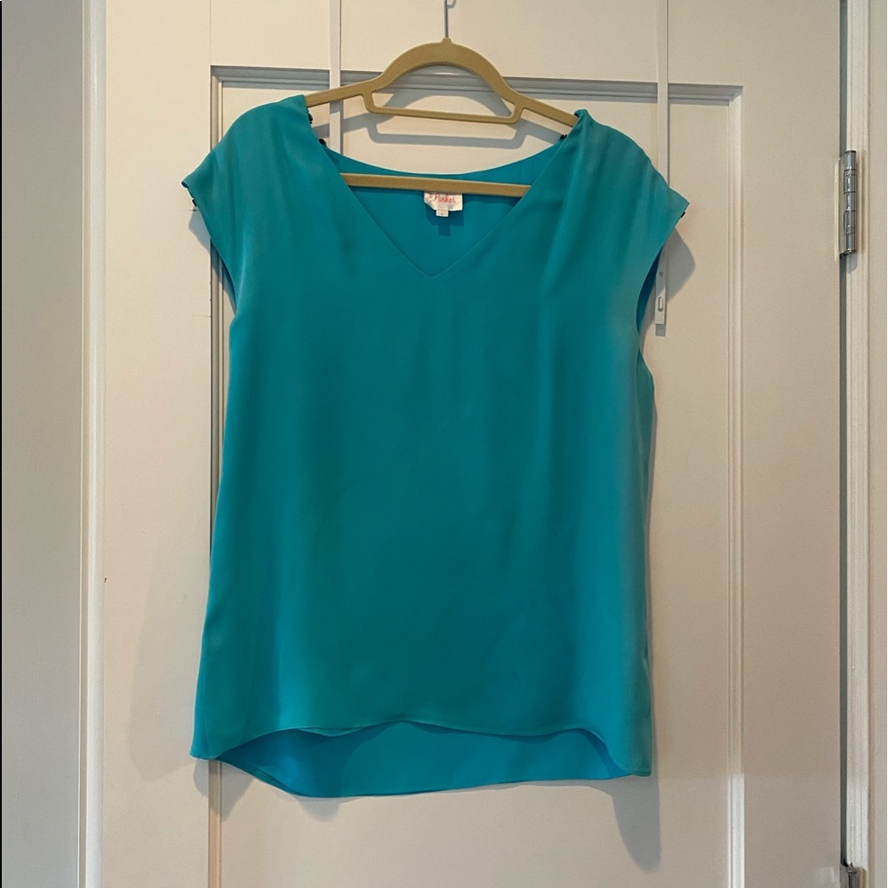 Parker teal top